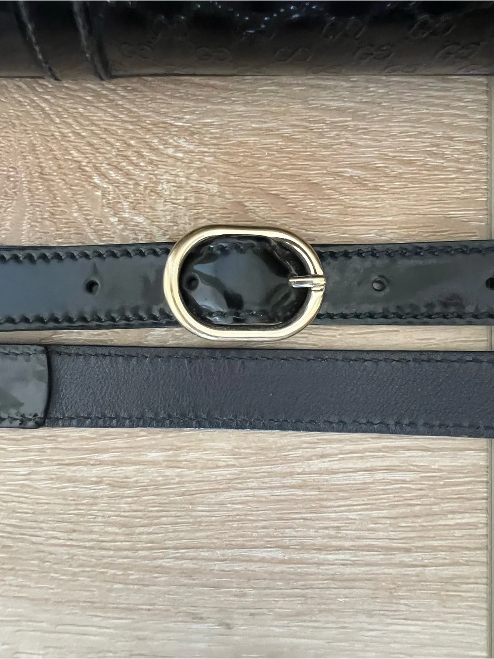 GUCCI Black Microguccissima Patent Leather Nice Top Handle Bag COA